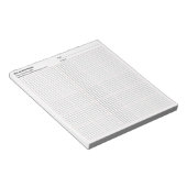 Handelsmaatschappij Naam Project Datum 8x8 Raster Notitieblok (Schuin)