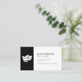 Handelsmaskers Visitekaartje (Staand voorkant)