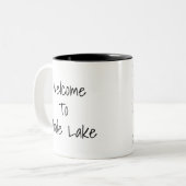 Handelsmeer Wisconsin - Mok van de Lake Map (Voorkant links)