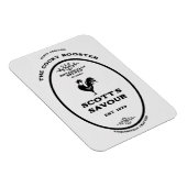 Handelsmerk, de eigenwijze haan, aanpasbaar magneet (Rechterzijde)