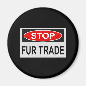 Handelsmerk stoppen rood magneet (Voorkant)