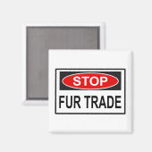 Handelsmerk stoppen rood magneet (Voorkant / Achterkant)