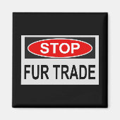 Handelsmerk stoppen rood magneet (Voorkant)