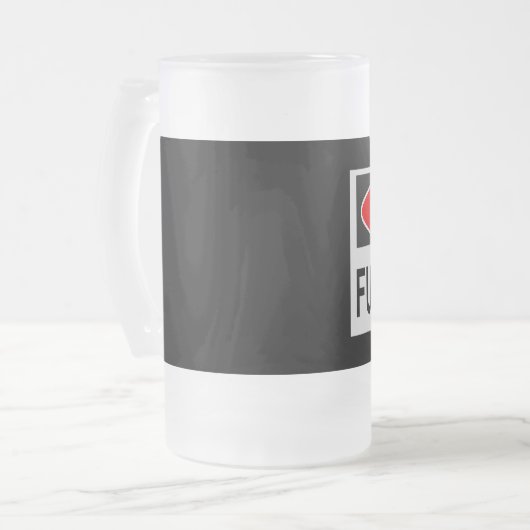 Handelsmerk stoppen rood matglas bierpul (Voorkant links)