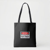 Handelsmerk stoppen rood tote bag (Voorkant)