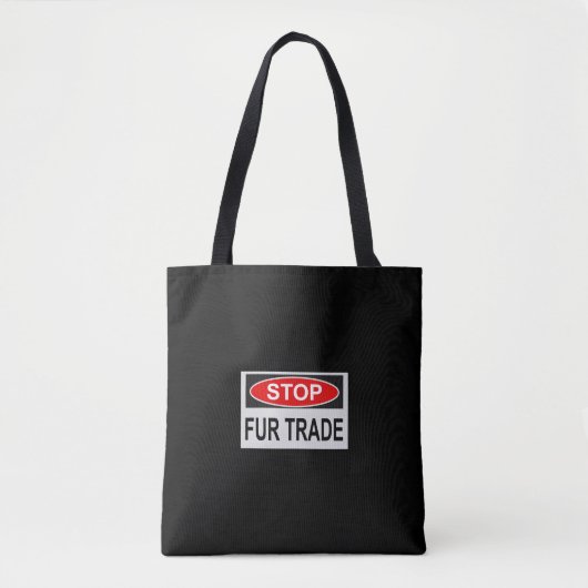 Handelsmerk stoppen rood tote bag (Voorkant)
