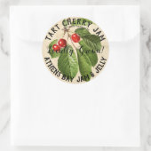  handelsmerk Tart Cherry Jam Ronde Sticker (Tas)