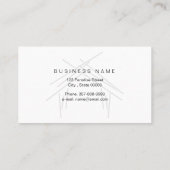 Handelsmerken met woning in roos goud  visitekaartje (Achterkant)