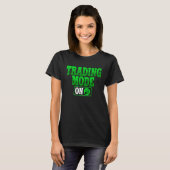 Handelsmodus op crypto Blockchain Trader T-shirt (Voorkant volledig)