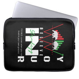 Handelsmotivatie | Bullish | Patroon Laptop Sleeve