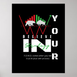 Handelsmotivatie | Bullish | Patroon Poster