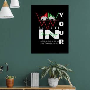 Handelsmotivatie   Bullish   Patroon Poster