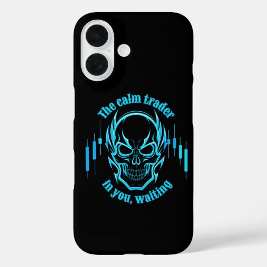 Handelsmotivatie | Schedel | Kalm Handelaar Case-Mate iPhone Case (Achterkant)