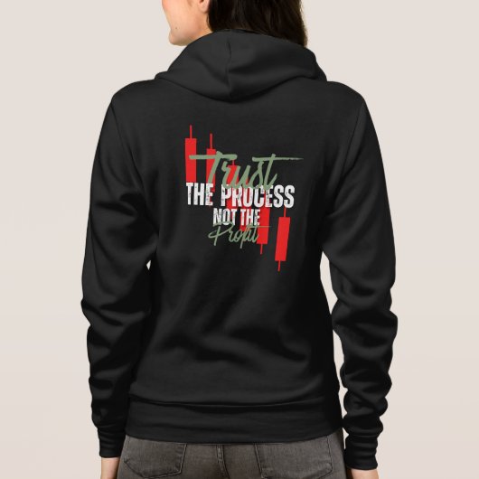 Handelsmotivatie | Vertrouwen | Zelfdiscipline Hoodie (Achterkant)