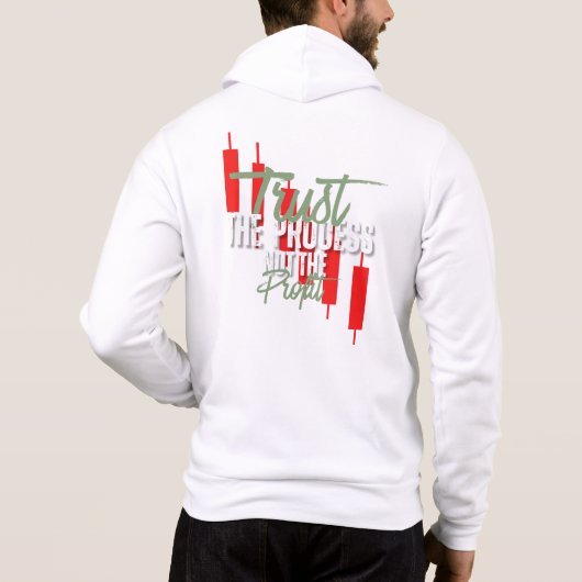 Handelsmotivatie | Vertrouwen | Zelfdiscipline Hoodie (Achterkant)