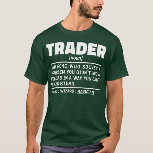 Handelsnaam Definitie Stock Market Medewerker Cool T-shirt (Voorkant)