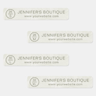 Handelsnaam Kledinggrootte Labels Marmer