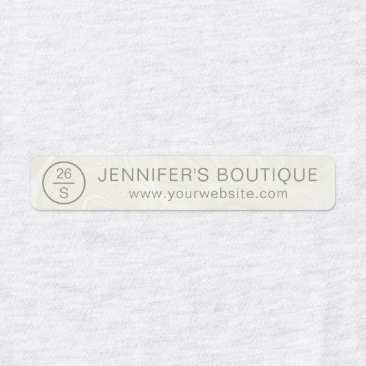 Handelsnaam Kledinggrootte Labels Marmer (Design 1)