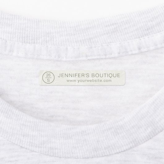 Handelsnaam Kledinggrootte Labels Marmer (Aangebracht)