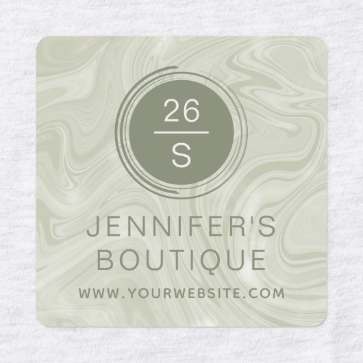 Handelsnaam Kledinggrootte Labels Marmer (Design 1)