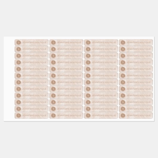 Handelsnaam Kledinggrootte Labels Marmer (Vel)