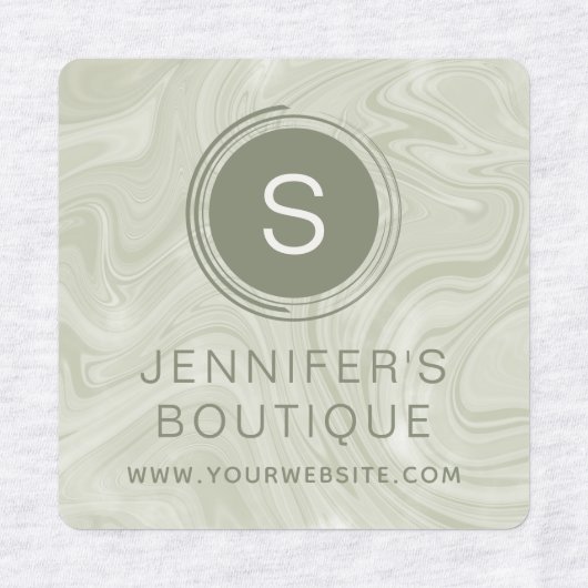 Handelsnaam Kledinggrootte Labels Marmer (Design 1)