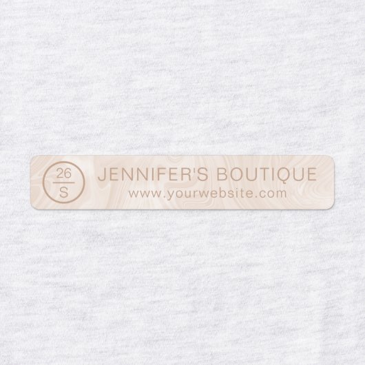 Handelsnaam Kledinggrootte Labels Marmer (Design 1)