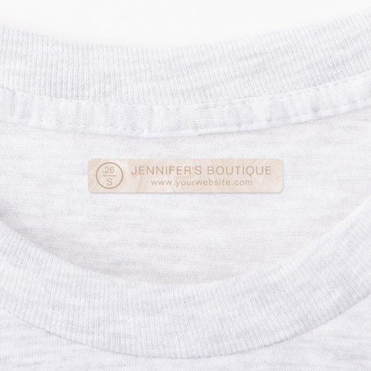 Handelsnaam Kledinggrootte Labels Marmer (Aangebracht)