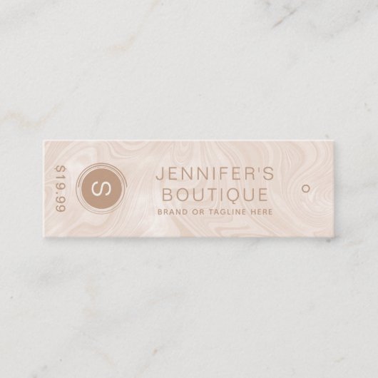 Handelsnaam Kledinggrootte Labels Marmer (Voorkant)