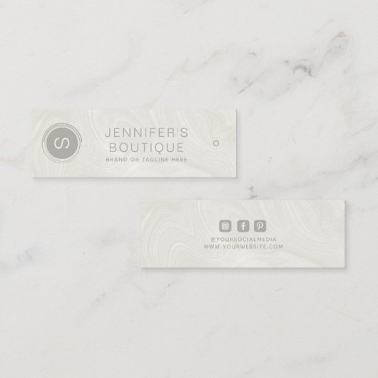 Handelsnaam Kledinggrootte Labels Marmer (Voorkant / Achterkant)