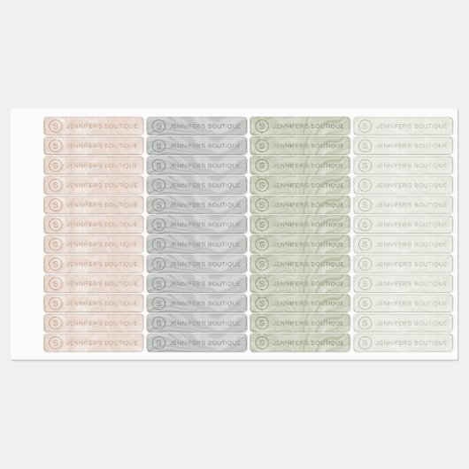 Handelsnaam Kledinggrootte Labels Marmer (Vel)