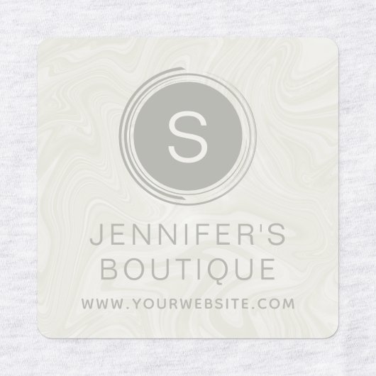 Handelsnaam Kledinggrootte Labels Marmer (Design 2)