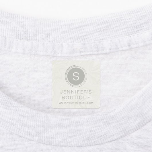 Handelsnaam Kledinggrootte Labels Marmer (Aangebracht)