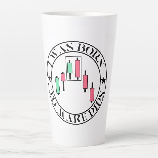 Handelsontwerp | Bearish patroon | Pips Latte Mok (Voorkant)