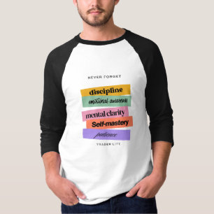 Handelsontwerp Herinnering Motivatie T-shirt