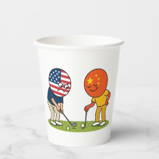 Handelsoorlog De Golf Edition Papieren Bekers