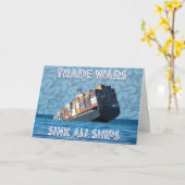 Handelsoorlogen doen alle schepen zinken kaart (Gele Bloem)