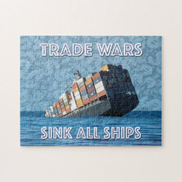 Handelsoorlogen doen alle schepen zinken legpuzzel
