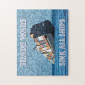 Handelsoorlogen doen alle schepen zinken legpuzzel (Verticaal)