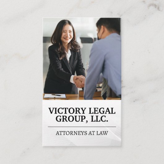 handelsovereenkomst | Glimlachende vrouw Visitekaartje (Voorkant)