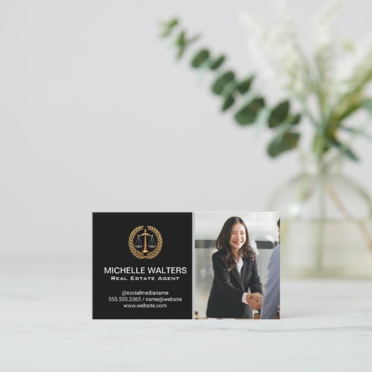 handelsovereenkomst | handdruk visitekaartje (Staand voorkant)