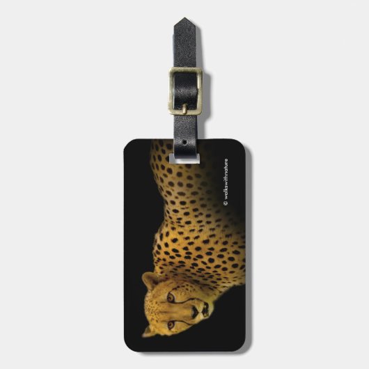 Handelspans met een Magnificante Cheetah Bagagelabel (Voorkant verticaal)
