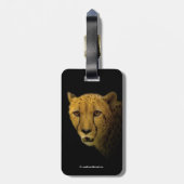 Handelspans met een Magnificante Cheetah Bagagelabel (Achterkant verticaal)