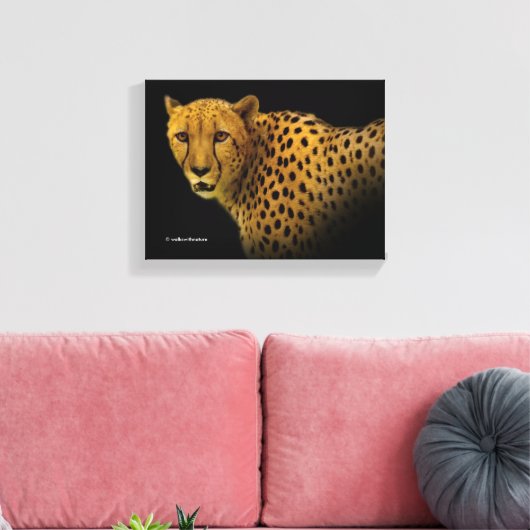 Handelspans met een Magnificante Cheetah Canvas Afdruk (Insitu (Woonkamer))
