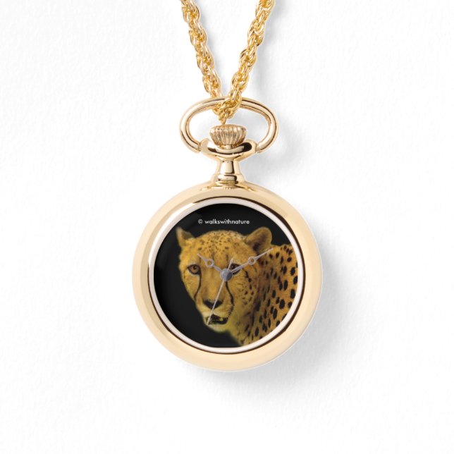 Handelspans met een Magnificante Cheetah Horloge (Voorkant)