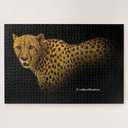 Handelspans met een Magnificante Cheetah Legpuzzel (Horizontaal)