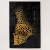 Handelspans met een Magnificante Cheetah Legpuzzel (Verticaal)