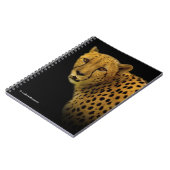 Handelspans met een Magnificante Cheetah Notitieboek (Linkerzijde)