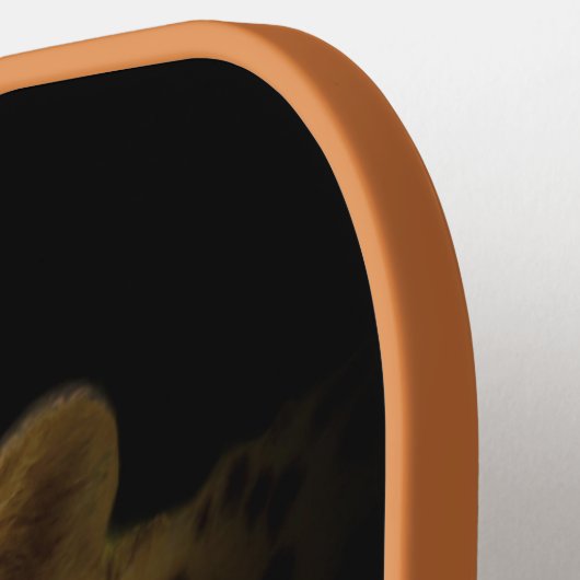 Handelspans met een Magnificante Cheetah Pickleball Paddle (Links Detail)