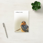 Handelsstadia met verbluffende Barn Swallow Songbi Post-it® Notes (Kantoor)